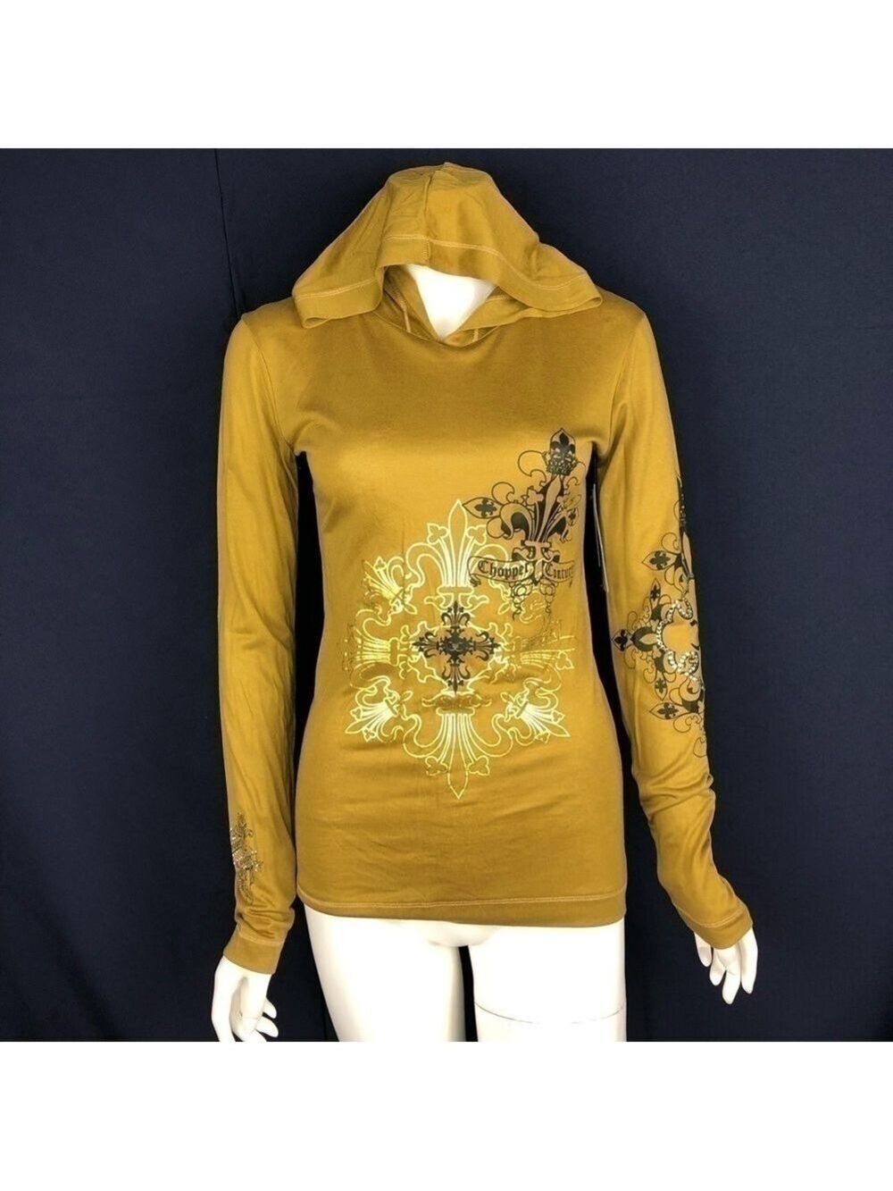 NEW-CHOPPER Couture Foil Print/Swarovski L/Sleeves